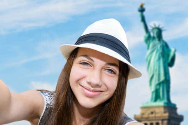 Girl in New York City