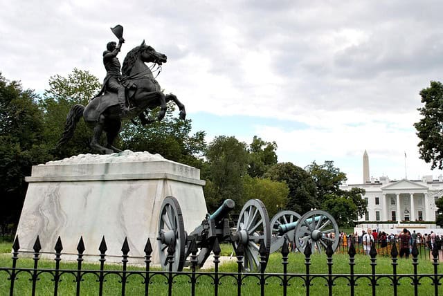 andrew jackson statue, washington, dc