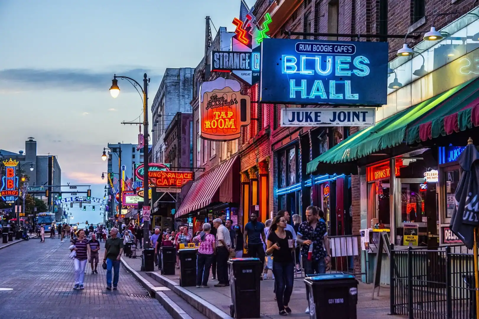 Beale street in Memphis